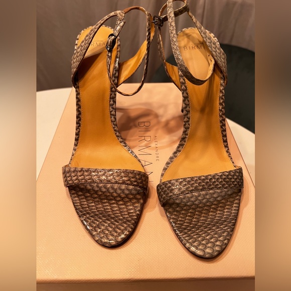 Alexandre Birman Santine Snakeskin Sandals - Picture 5 of 6